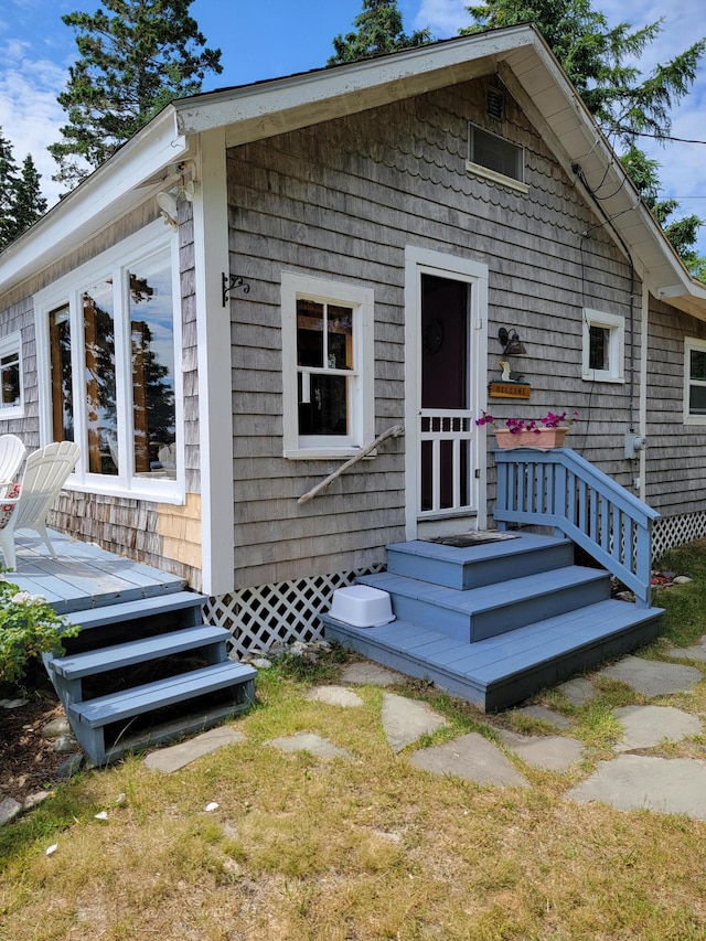 view of rear view of property