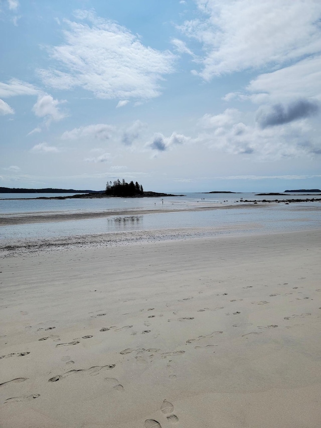 property view of water with a view of the beach