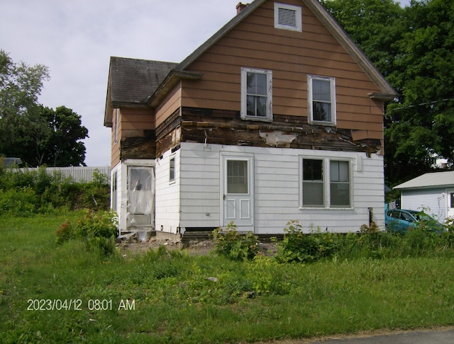 view of back of property