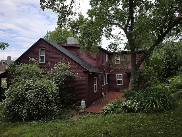 rear view of property with a patio