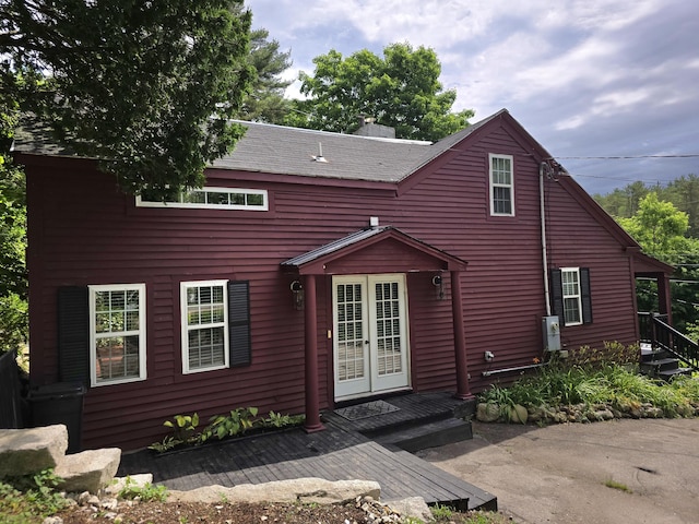 view of back of property