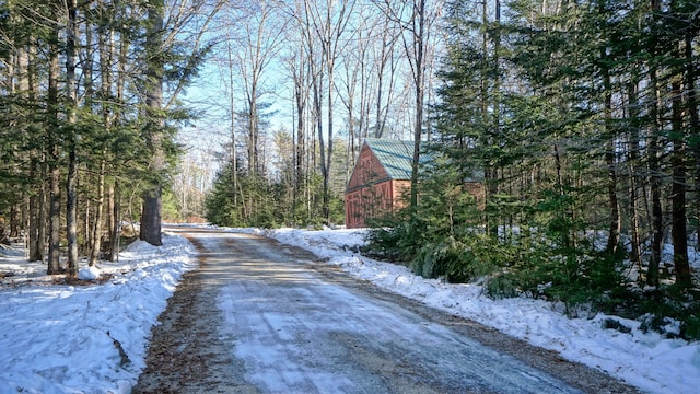 view of road