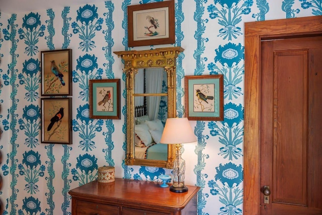11 Bunkers Ledge Ln, Cranberry Isles, ME 04625 - details with wallpapered walls