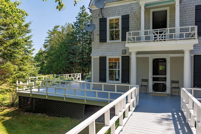 view of wooden terrace