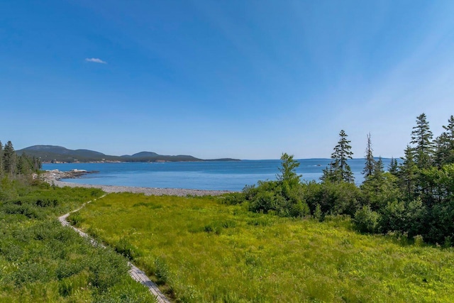 11 Bunkers Ledge Ln, Cranberry Isles, ME 04625 - property view of water with a mountain view