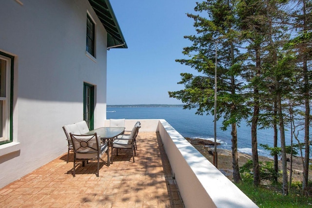 LTS23A Birch Is, South Bristol, ME 04568 - patio / terrace featuring a water view and outdoor dining area