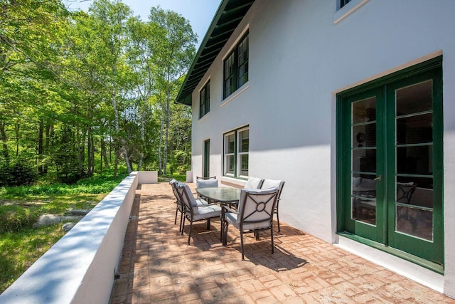 LTS23A Birch Is, South Bristol, ME 04568 - view of patio featuring french doors and outdoor dining area