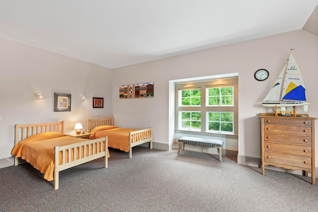 bedroom featuring carpet