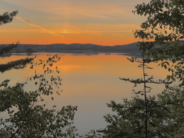 property view of water with a mountain view