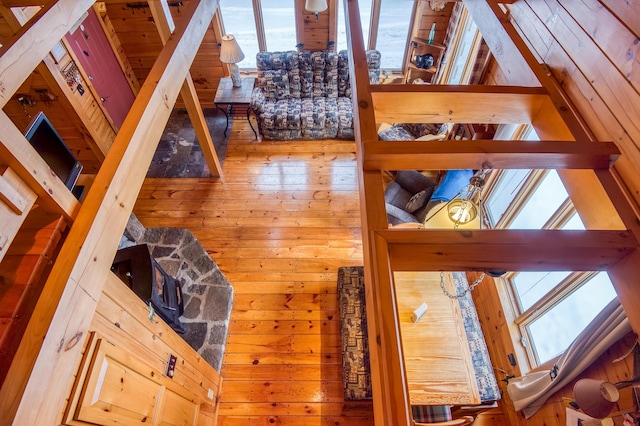 interior space featuring hardwood / wood-style floors