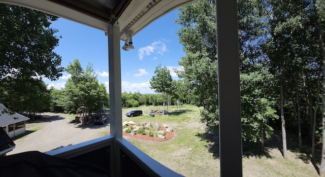 view of balcony