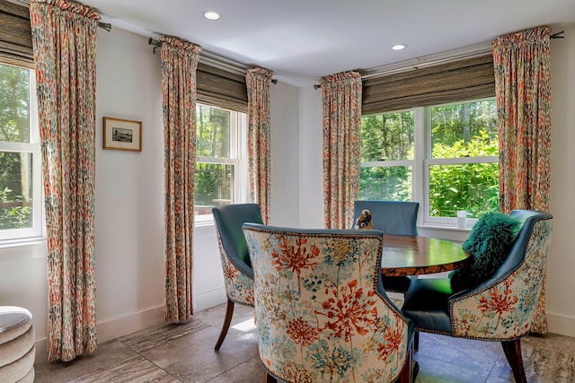226 Graytown Rd, Sedgwick, ME 04676 - dining area featuring baseboards and recessed lighting