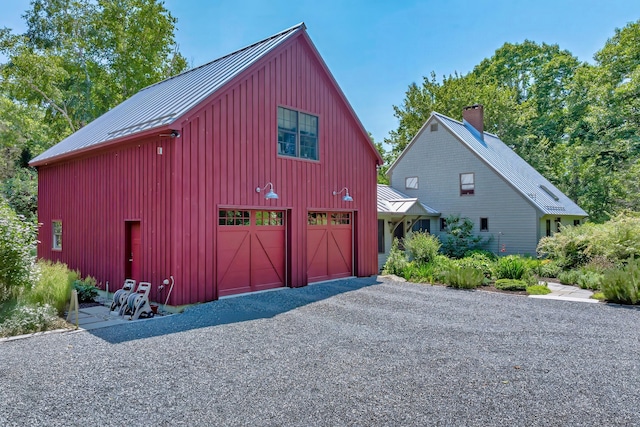 226 Graytown Rd, Sedgwick, ME 04676 - view of outbuilding with gravel driveway and a garage