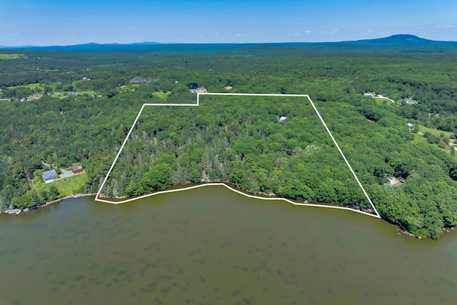 226 Graytown Rd, Sedgwick, ME 04676 - aerial view with a water view and a wooded view