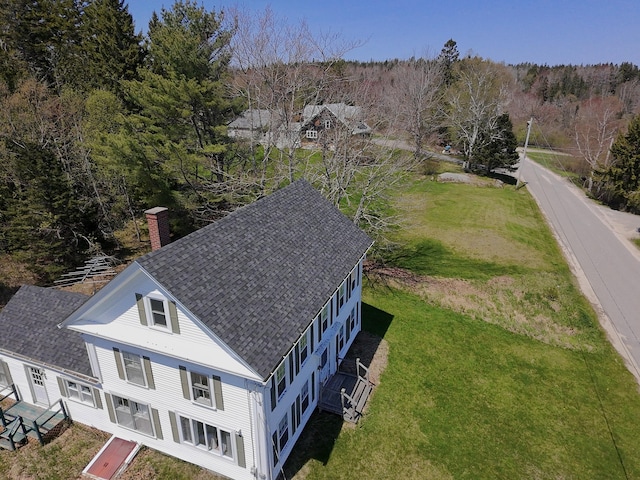 337 W Side Rd, Addison, ME 04606 - view from above of property with a forest