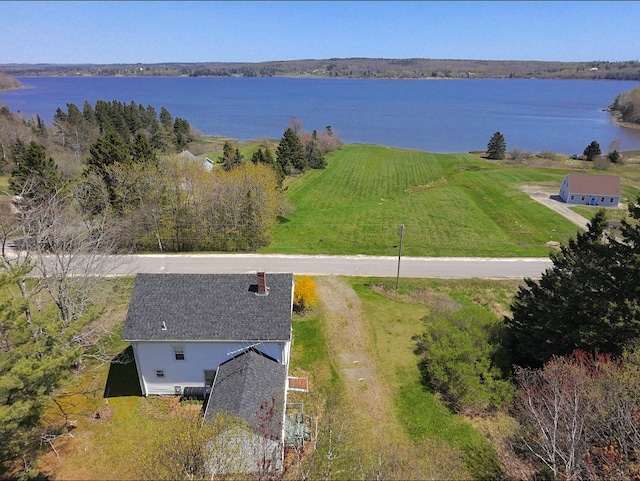 337 W Side Rd, Addison, ME 04606 - view from above of property with a nearby body of water