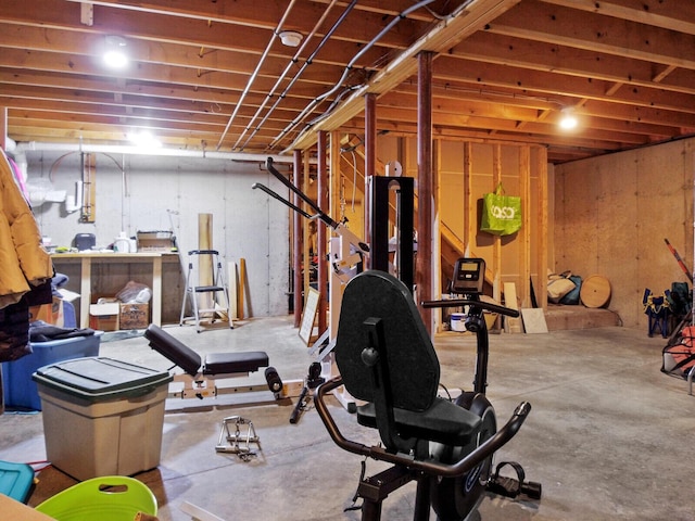 view of workout room