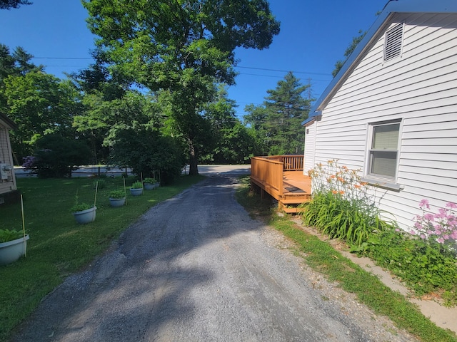 view of road