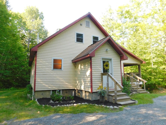 view of home's exterior