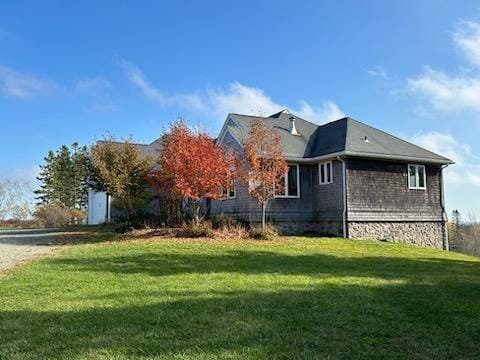 197 N Shore Rd, North Haven, ME 04853 - view of home's exterior featuring a lawn
