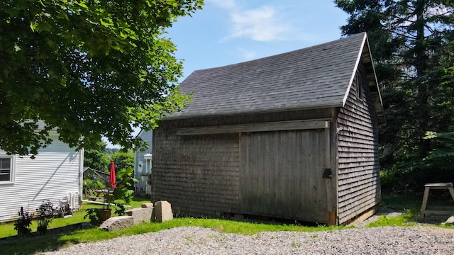 view of outbuilding