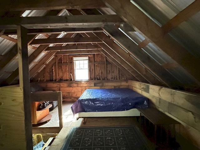 view of attic