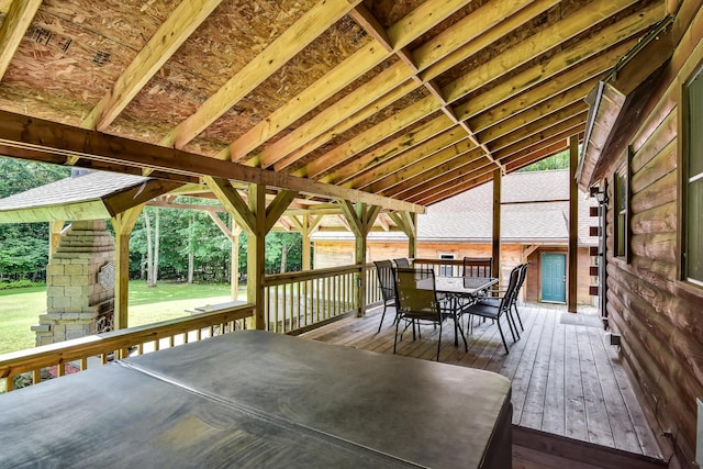 view of wooden terrace