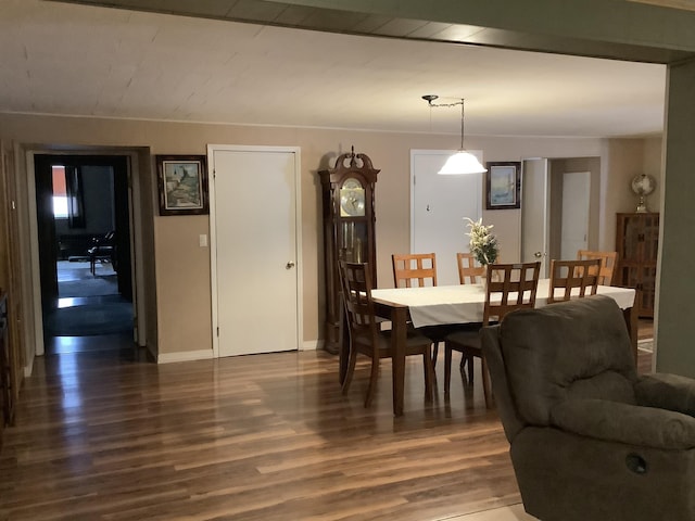 dining room featuring hardwood / wood-style flooring