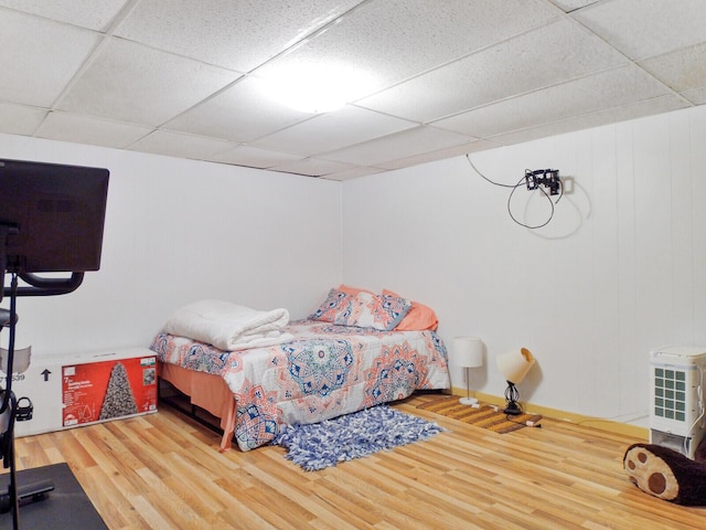 bedroom featuring hardwood / wood-style floors