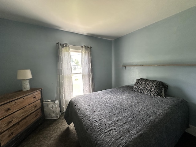 19 River Rd, Oakfield, ME 04763 - bedroom featuring dark colored carpet
