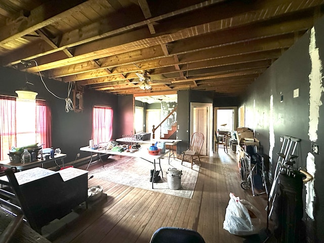 19 River Rd, Oakfield, ME 04763 - miscellaneous room with wood-type flooring