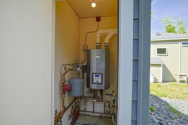 utilities featuring tankless water heater