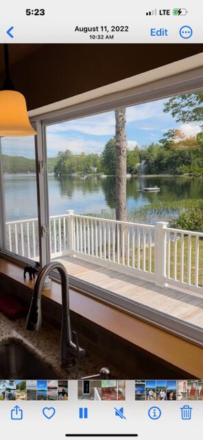 room details featuring a water view
