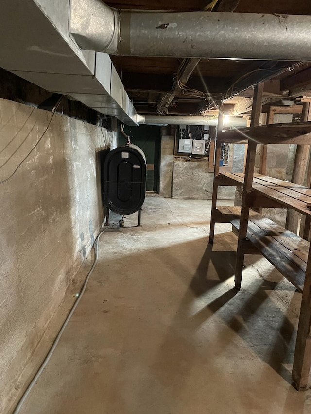 view of basement