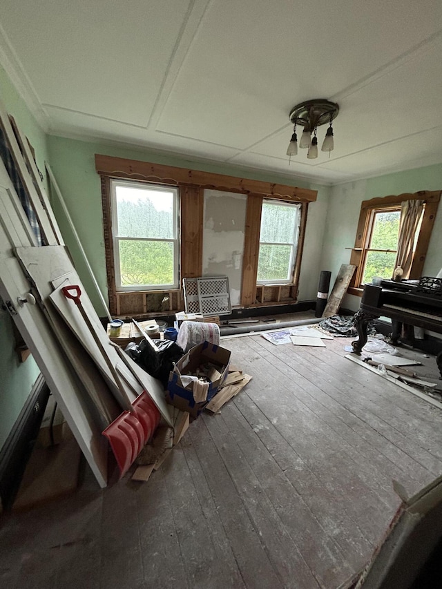 misc room featuring hardwood / wood-style floors