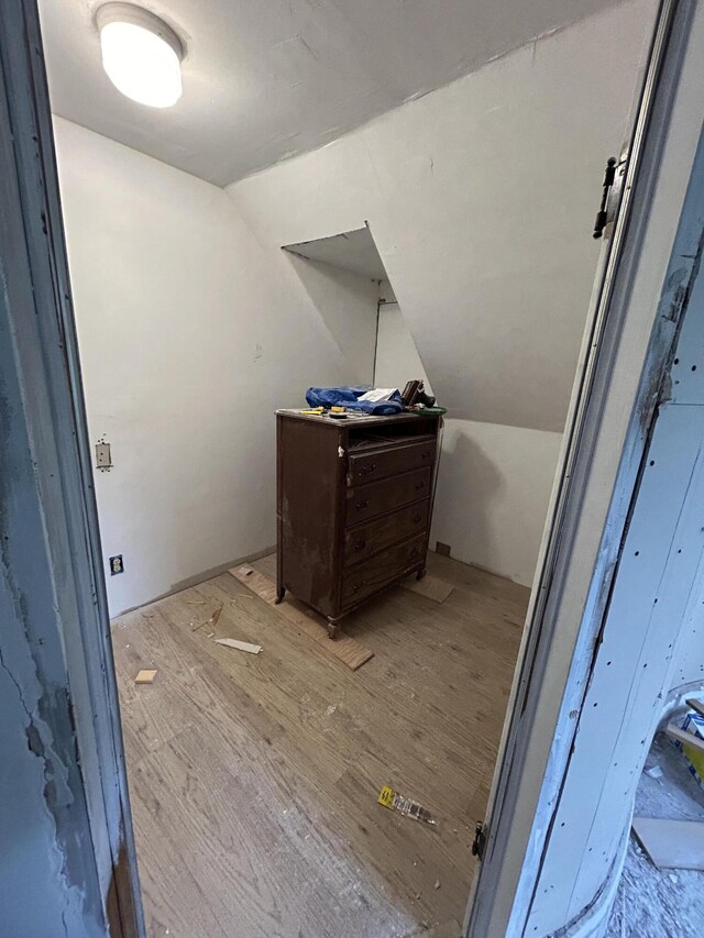 bonus room featuring vaulted ceiling