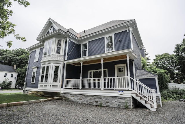 view of front of home with a porch