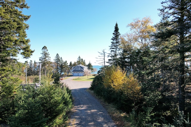 view of road