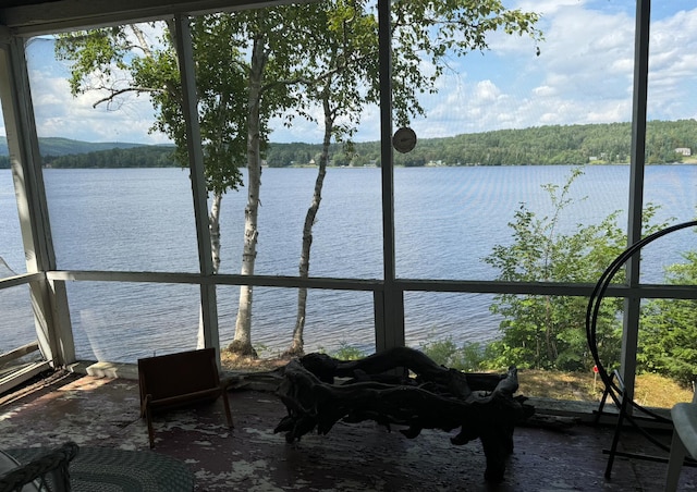 view of water feature