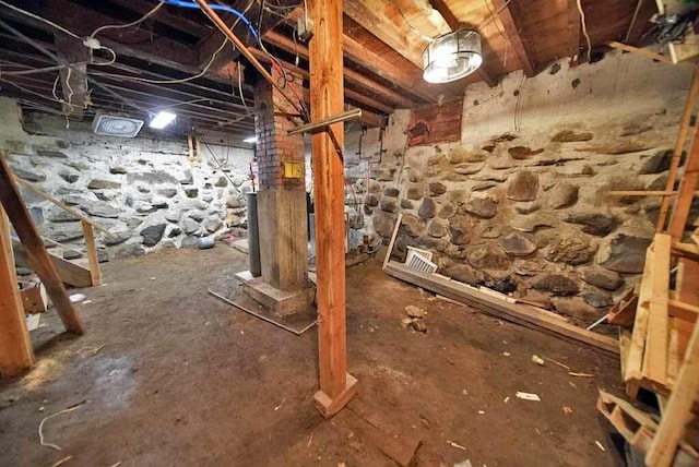 view of basement