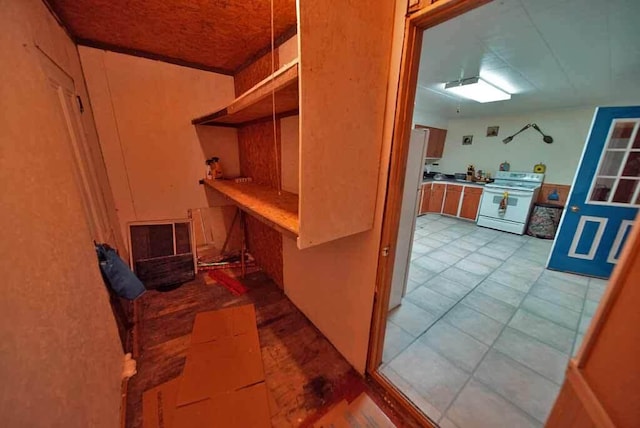 interior space with white appliances