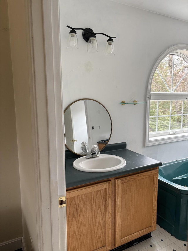 186 Line Rd, Buxton, ME 04093 - bathroom featuring vanity and a tub