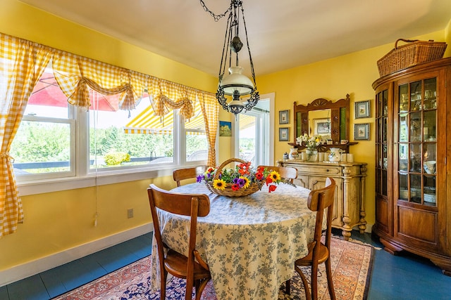 dining area with a healthy amount of sunlight