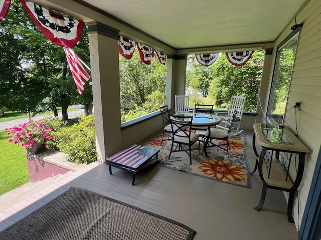 view of sunroom / solarium