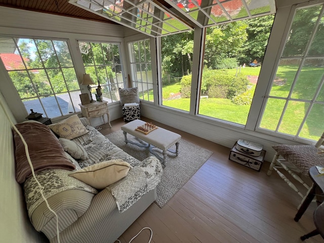 view of sunroom / solarium