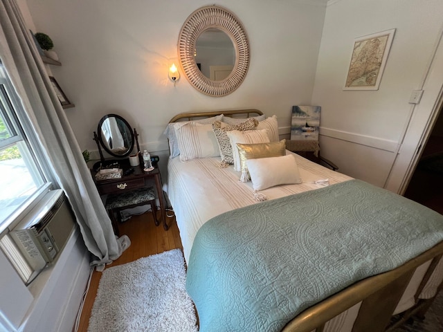 bedroom featuring hardwood / wood-style floors