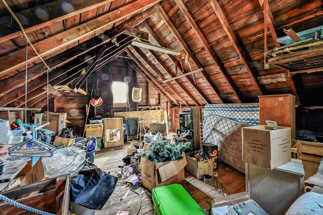 view of attic