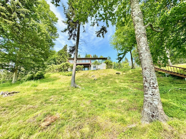 54 Harbor Hills Ln, Addison, ME 04606 - view of green lawn
