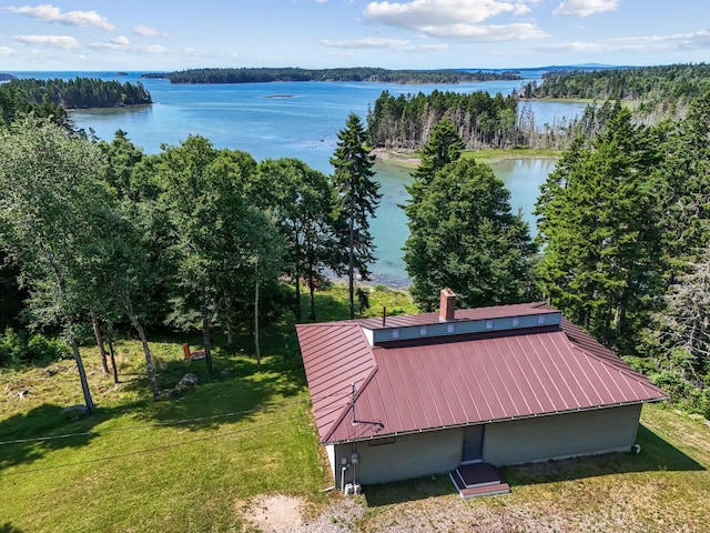54 Harbor Hills Ln, Addison, ME 04606 - aerial view of property and surrounding area featuring a large body of water