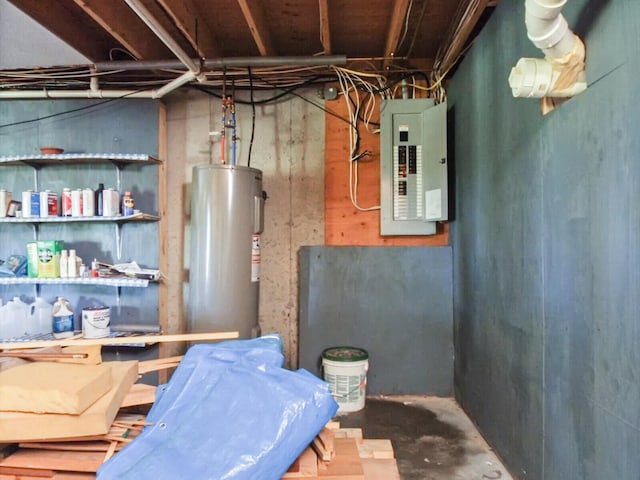 54 Harbor Hills Ln, Addison, ME 04606 - unfinished below grade area with electric panel and water heater